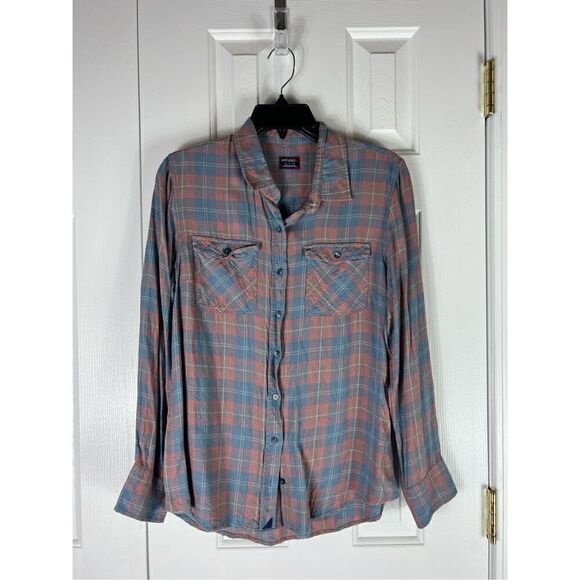 Untuck it Womens Button Up Blouse Size 8 - Picture 1 of 4